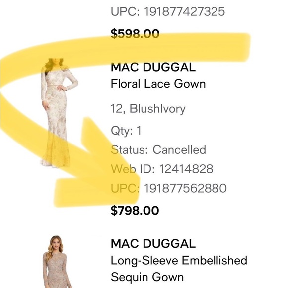 MAC DUGGAL
Floral Lace Gown - Picture 4 of 9